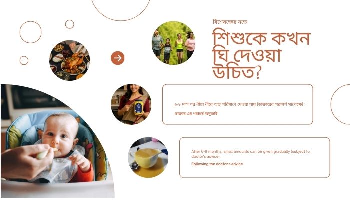শিশুকে কখন ঘি দেওয়া উচিত